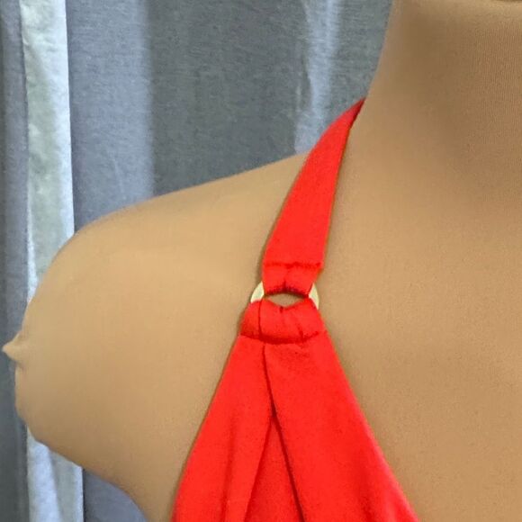 Monday Swimwear Red Halter Bikini Set - Picture 5 of 15